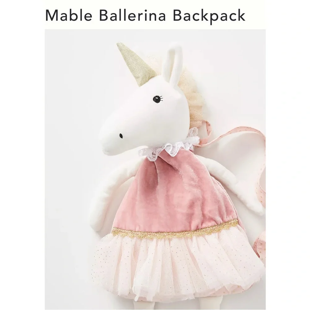 Anthropologie Mable Ballerina Backpack Pink Unicorn NWT